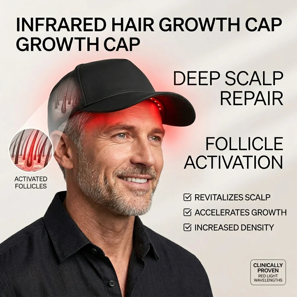 Power Red Light Therapy Cap | Advanced Infrared Hair Growth Device for Thinning Hair – GoOmniShop