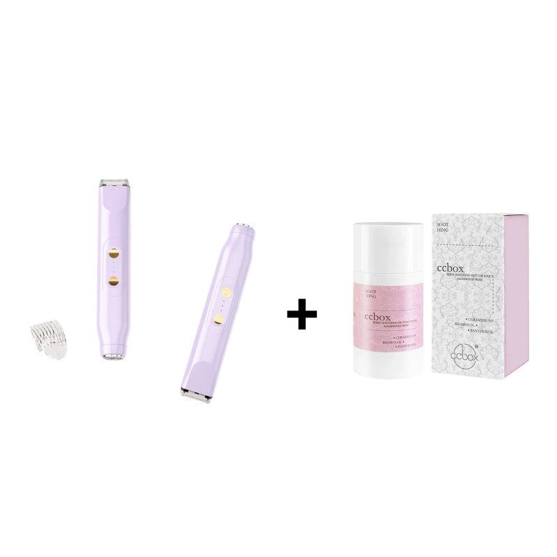 🚨 Pink GONE !! ACT FAST ⚡Bikini Trimmer for Women, Electric Shaver and Razor Rechargeable 2-in-1 Body and Facial Epilator, Underarms and Legs, IPX7 Waterproof