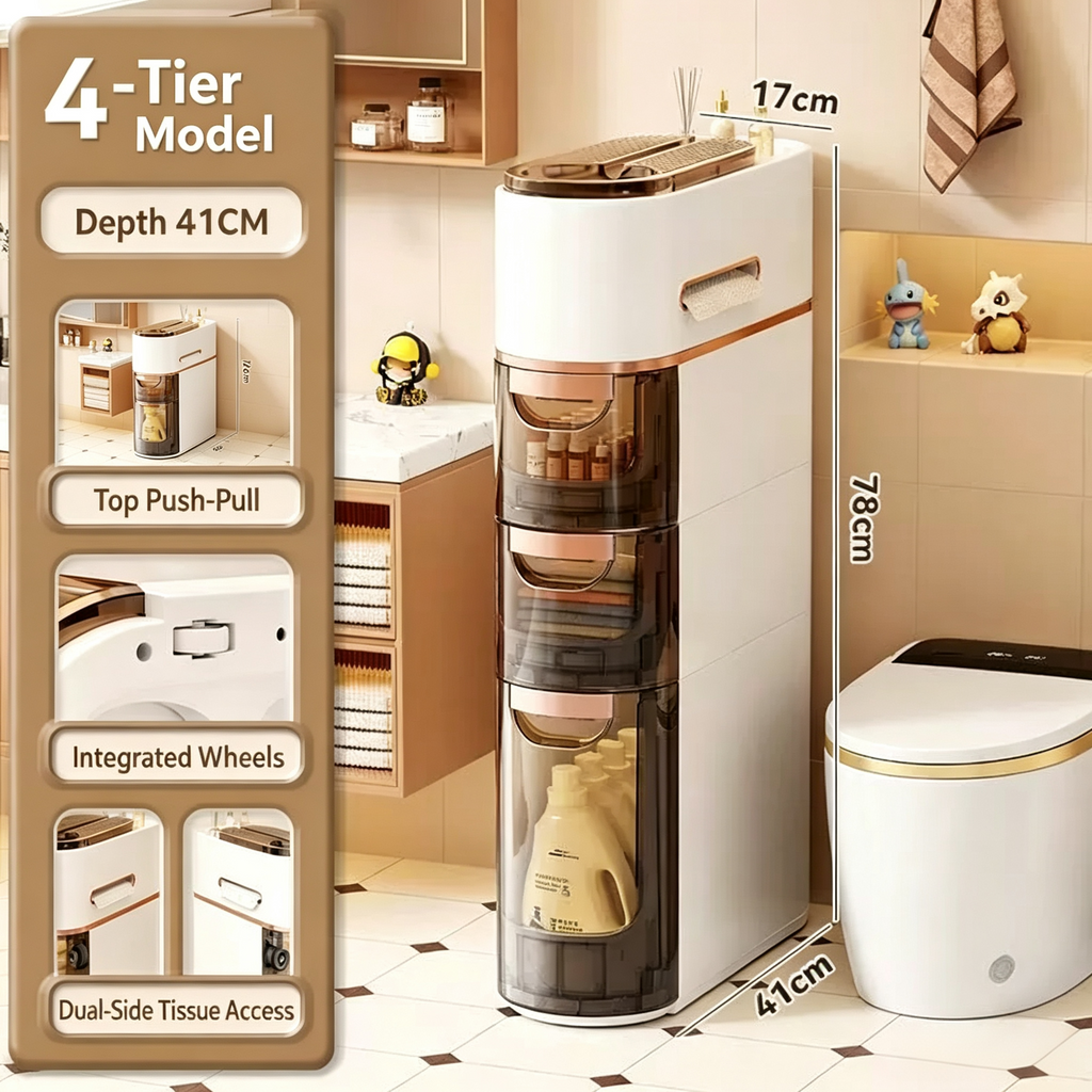Maximize Your Small Bathroom: The Ultimate Slim Gap Organizer