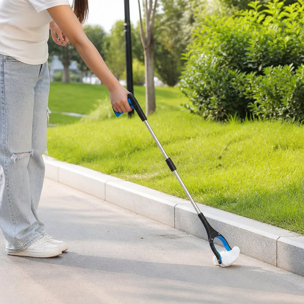 Handheld long-handled trash picker, household and outdoor cleaning and item retrieval, two-pack