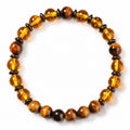 Tiger's Eye Bracelet for Men and Women, Citrine Natural Stone Beaded Bracelet Jewelry