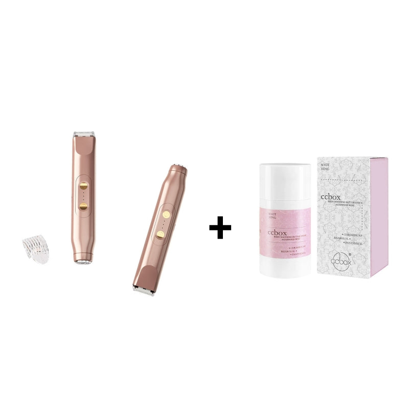 🚨 Pink GONE !! ACT FAST ⚡Bikini Trimmer for Women, Electric Shaver and Razor Rechargeable 2-in-1 Body and Facial Epilator, Underarms and Legs, IPX7 Waterproof