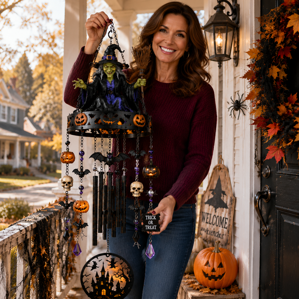 🔥🔥🔥2026 New High-Quality Fully Handmade Custom Witch-Themed Outdoor Wind Chime