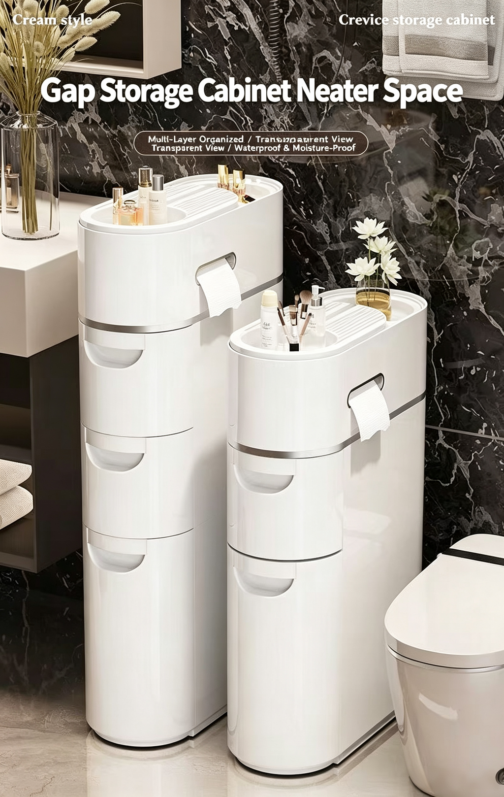 Maximize Your Small Bathroom: The Ultimate Slim Gap Organizer