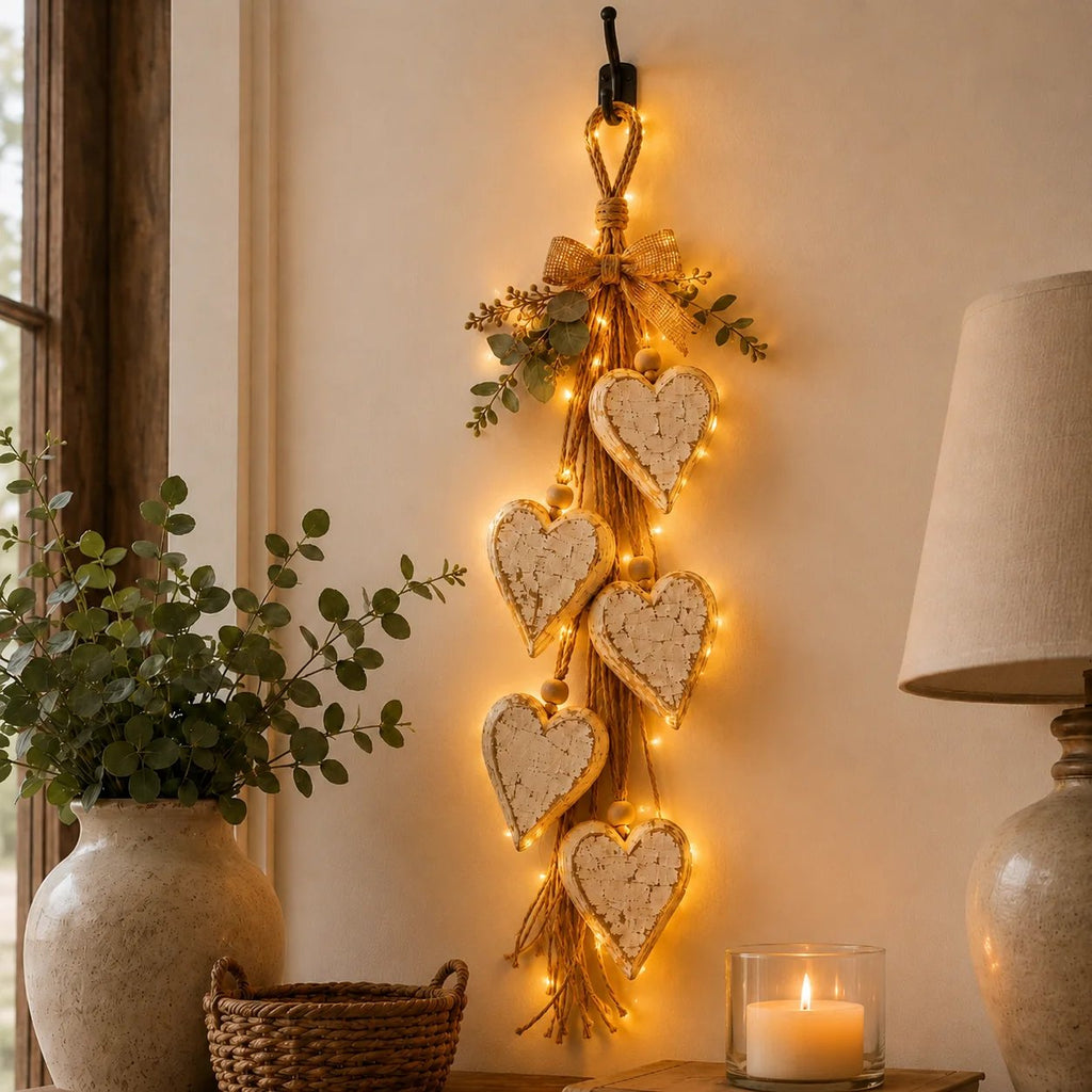 🍂🤎Hanging Heart Wall Decor