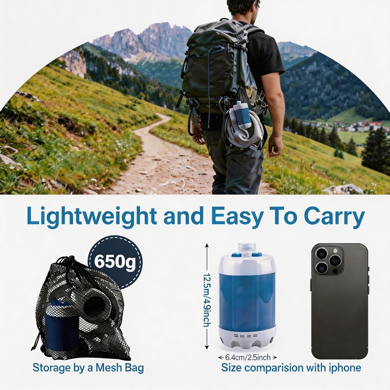 🚿Experience ultimate refreshment anywhere—from campsites to car washes.