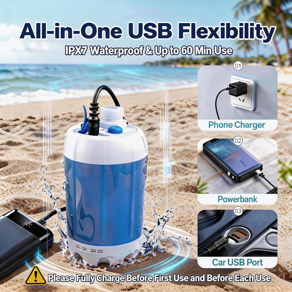🚿Experience ultimate refreshment anywhere—from campsites to car washes.