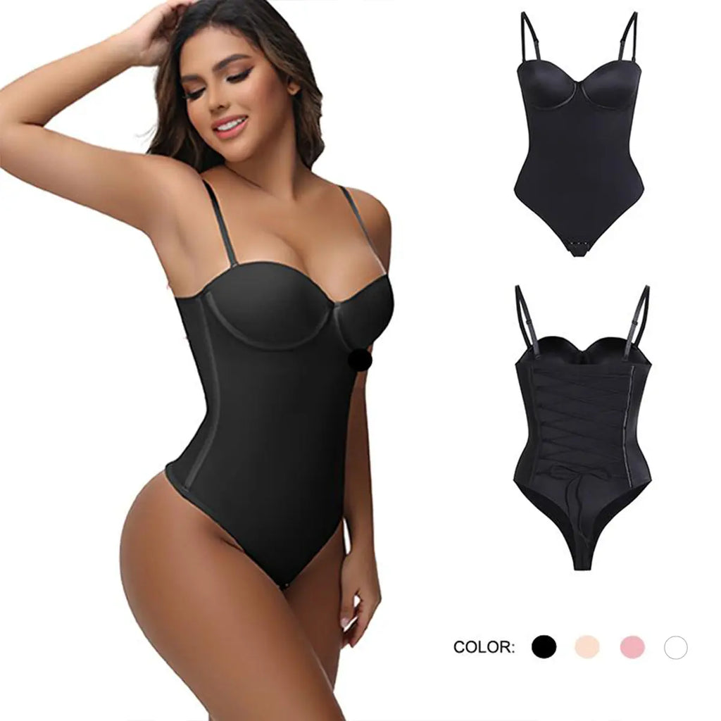1-Piece Strapless Backless Corset Shapewear | Tummy Control Seamless Bodysuit