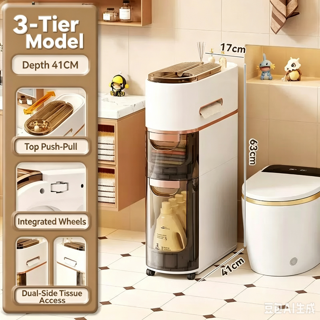 Maximize Your Small Bathroom: The Ultimate Slim Gap Organizer