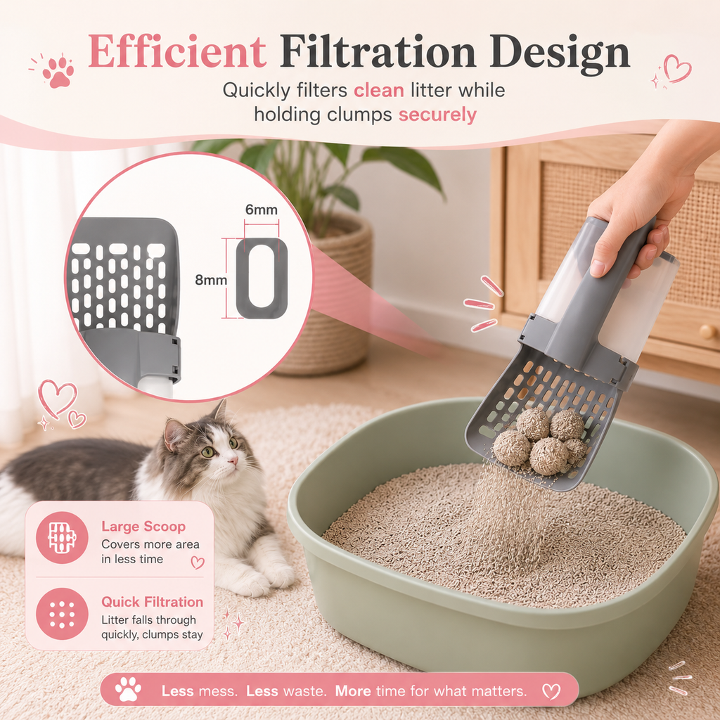 PurrScoop™ | The Mess-Free Cat Litter Scoop