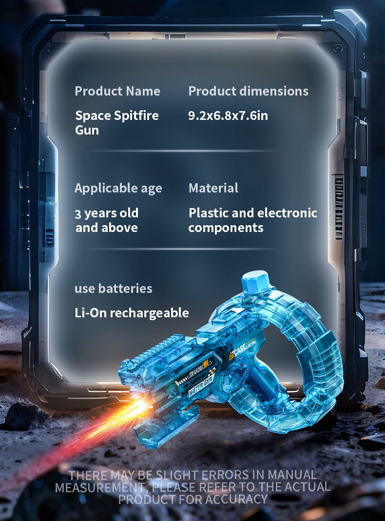 Space Spitfire Electric Water Gun - Automatic Cyber-Blaster Toy