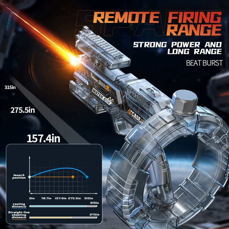 Space Spitfire Electric Water Gun - Automatic Cyber-Blaster Toy