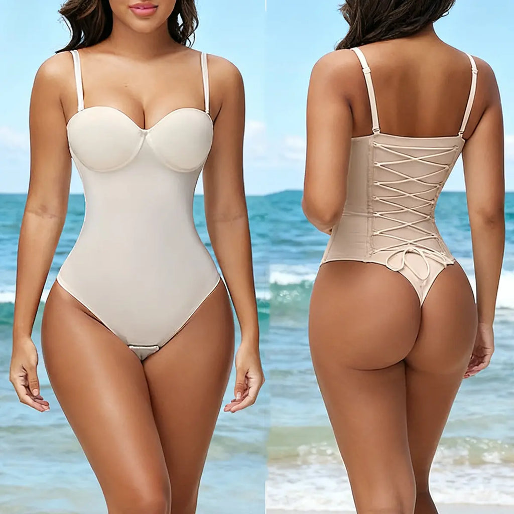 1-Piece Strapless Backless Corset Shapewear | Tummy Control Seamless Bodysuit