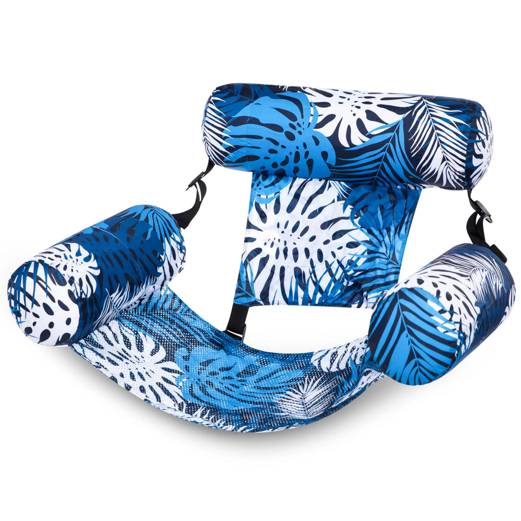 🏖️Inflatable Water Hammock Pool Float Chair💦 Breathable Mesh Floating Seat🛟 Great Savings When You Order A Pair