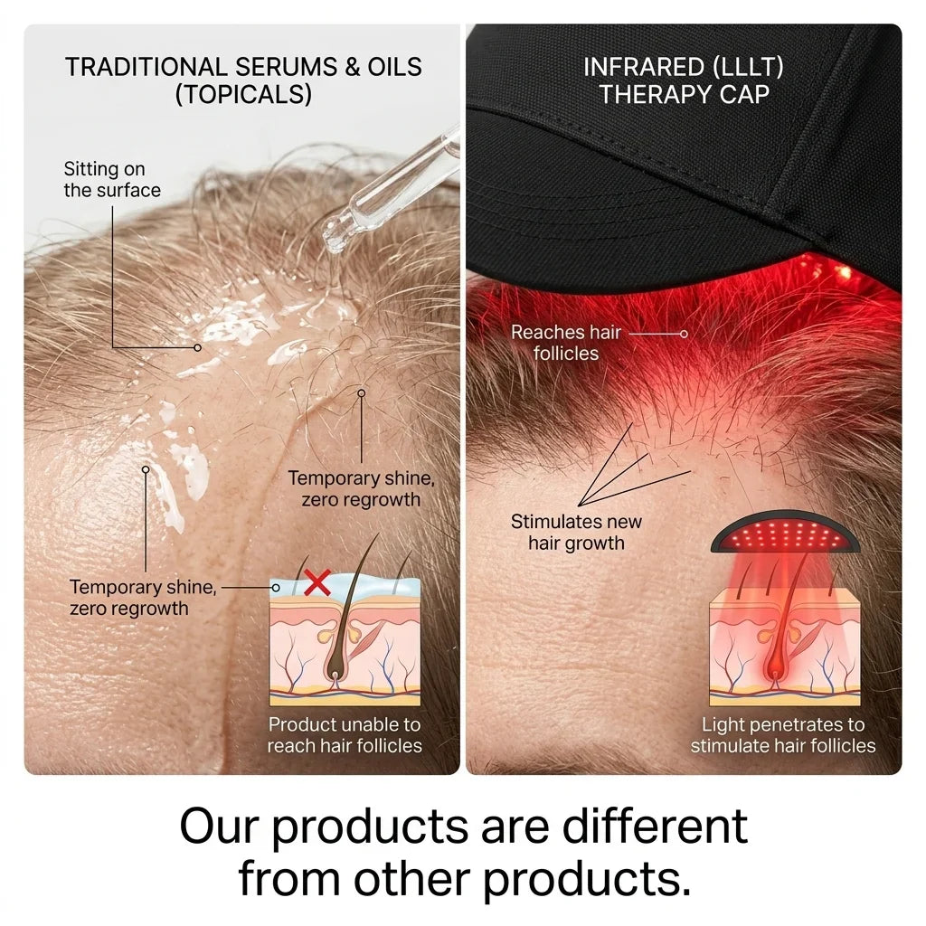 Power Red Light Therapy Cap | Advanced Infrared Hair Growth Device for Thinning Hair – GoOmniShop