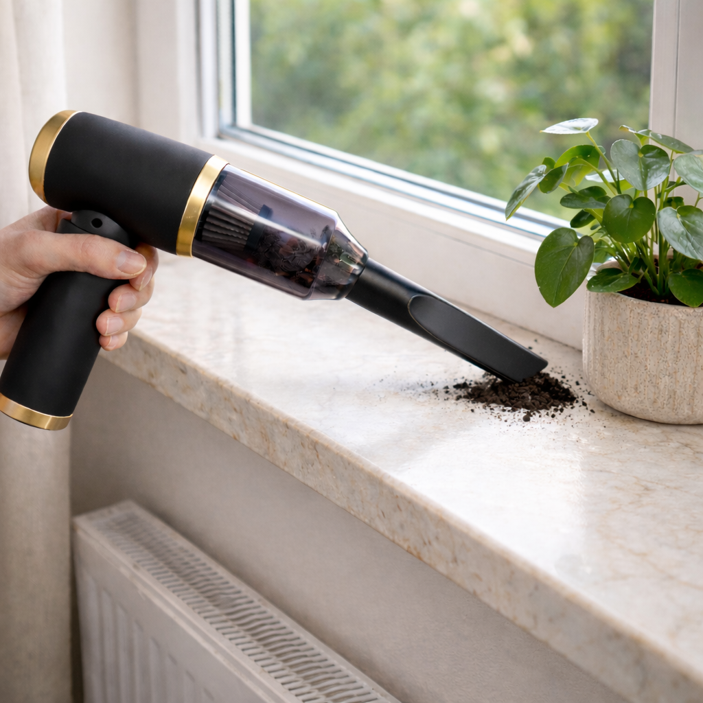 Handheld vacuum cleaner - Mini vacuum cleaner for car and home