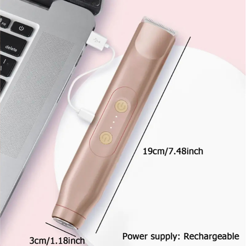 🚨 Pink GONE !! ACT FAST ⚡Bikini Trimmer for Women, Electric Shaver and Razor Rechargeable 2-in-1 Body and Facial Epilator, Underarms and Legs, IPX7 Waterproof